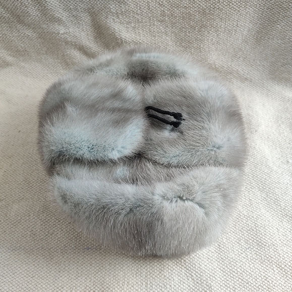 Vintage Handmade One Size Genuine Rabbit Fur Hat Trapper Cap - Picture 2 of 5